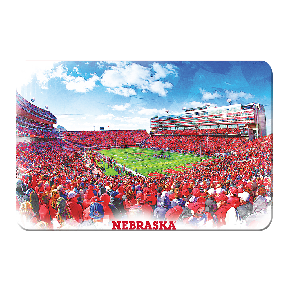 Nebraska Cornhuskers - Nebraska Paint - College Wall Art #Canvas