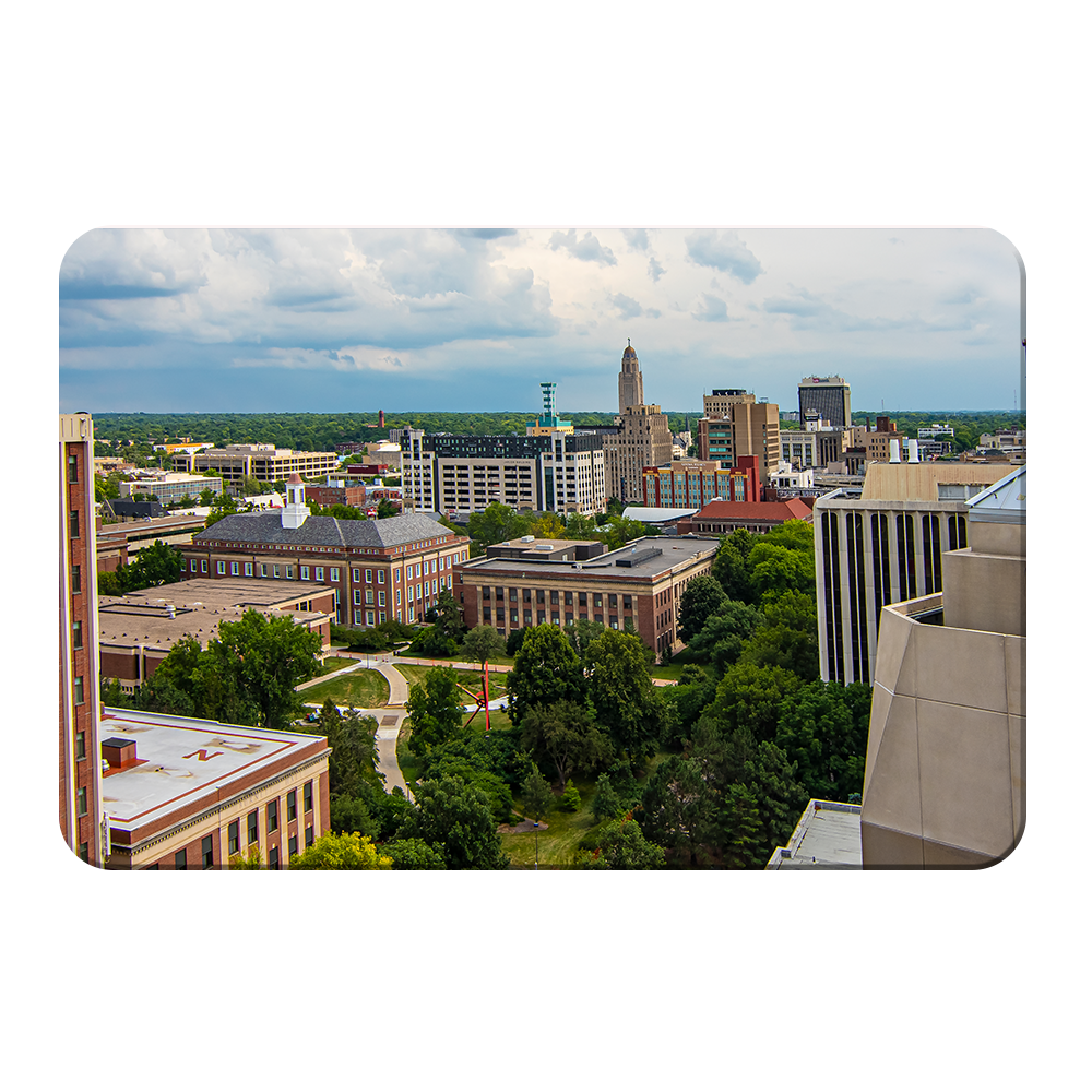 Nebraska Cornhuskers - Campus Aerial - College Wall Art #Canvas