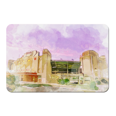Nebraska Cornhuskers - Memorial Stadium Watercolor - College Wall Art #PVC