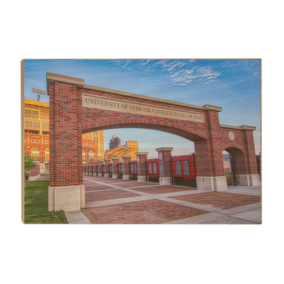 Nebraska Cornhuskers - Nebraska Athletics Hall of Fame HDR - College Wall Art #Wood