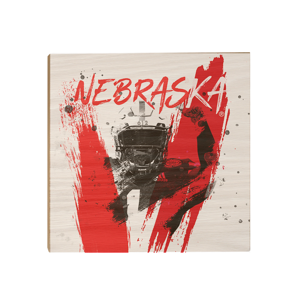 Nebraska Cornhuskers - Nebraska Paint - College Wall Art #Canvas