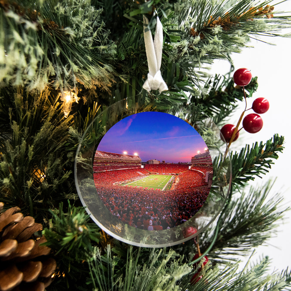 Nebraska Cornhuskers - Memorial Sunset Bag Tag & Ornament