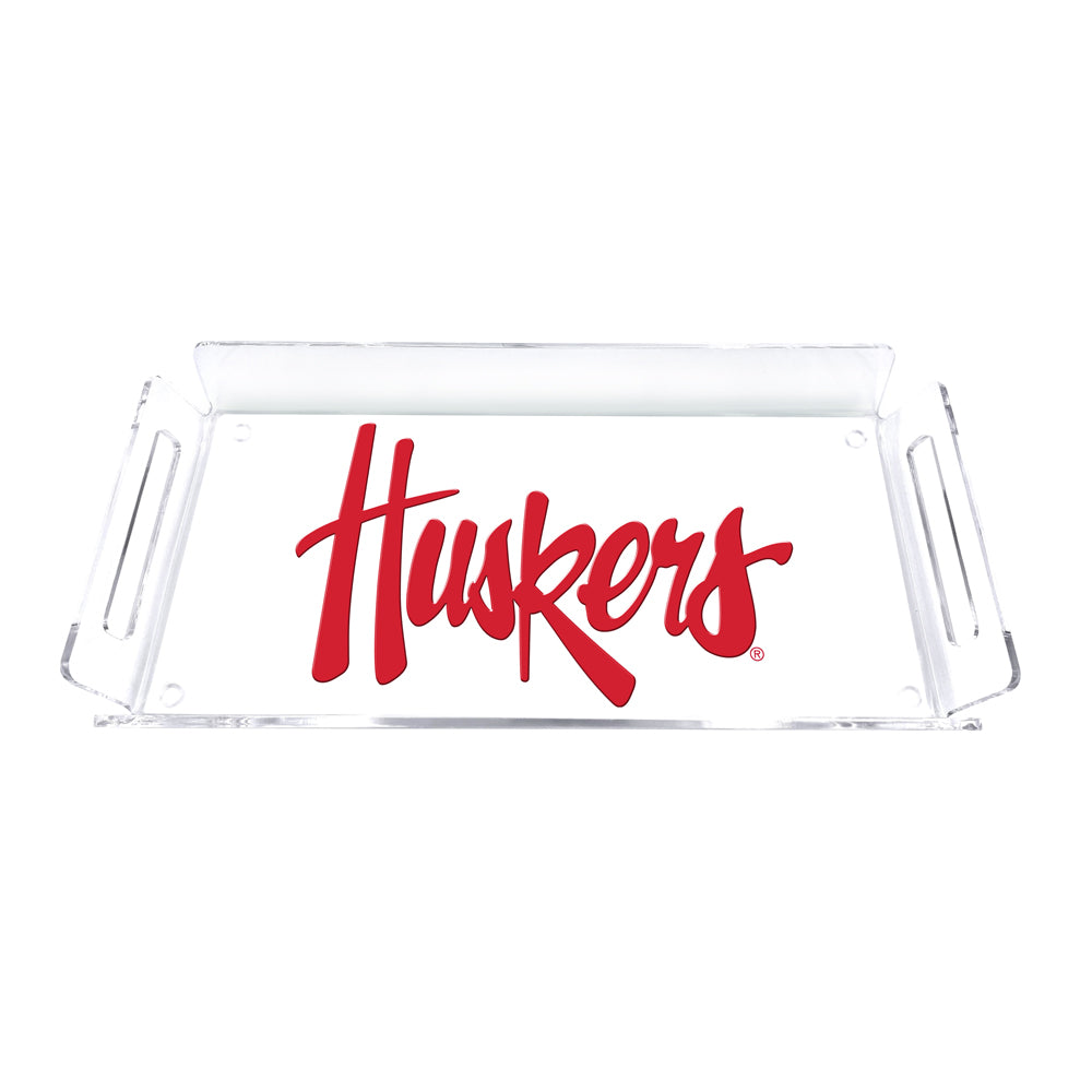 Nebraska Cornhuskers - Huskers Decorative Serving Tray