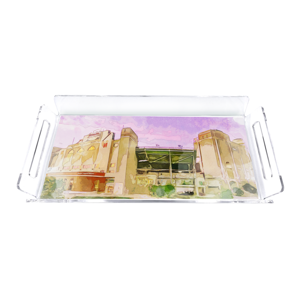 Nebraska Cornhuskers - Memorial Stadium Decorative Serving Tray