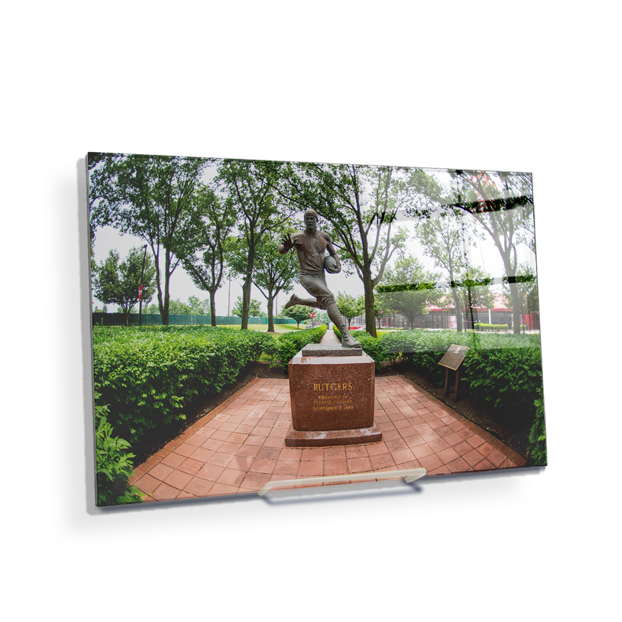 Rutgers Scarlet Knights - Birthplace Statue - College Wall Art #Canvas