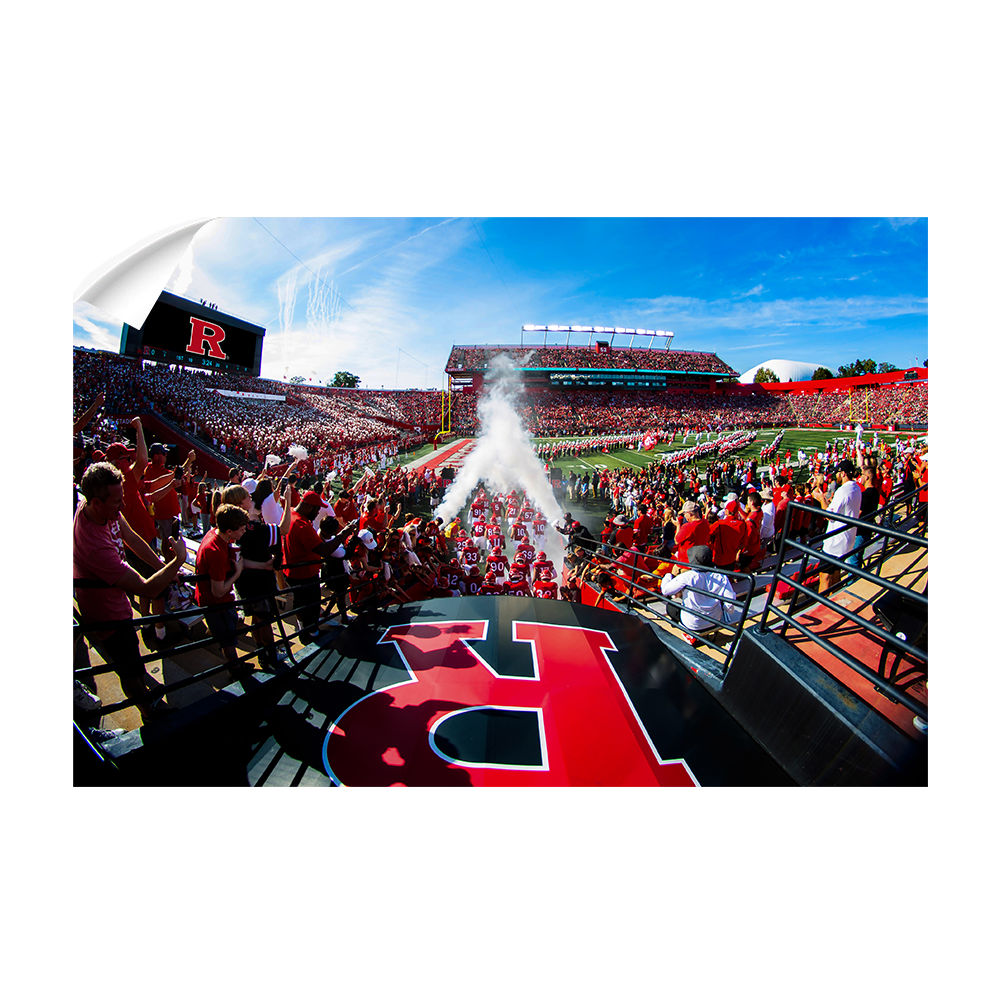 Rutgers Scarlet Knights - Enter Rutgers - College Wall Art #Canvas