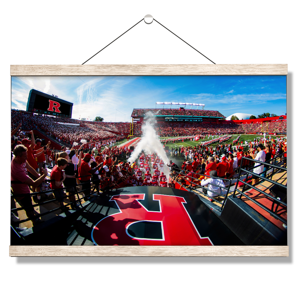 Rutgers Scarlet Knights - Enter Rutgers - College Wall Art #Canvas