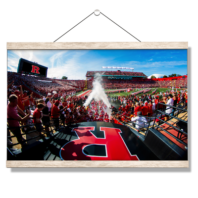 Rutgers Scarlet Knights - Enter Rutgers - College Wall Art #Hanging Canvas