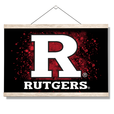 Rutgers Scarlet Knights - Rutgers R - College Wall Art #Hanging Canvas