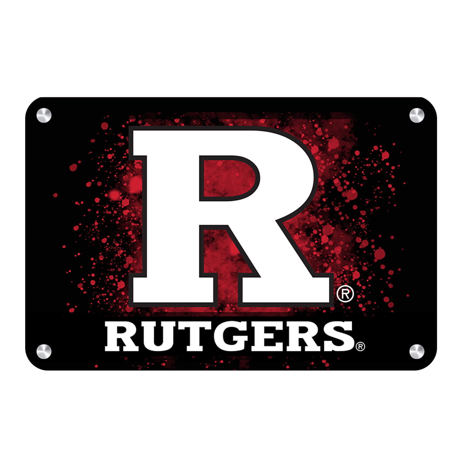 Rutgers Scarlet Knights - Rutgers R - College Wall Art #Canvas