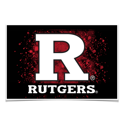 Rutgers Scarlet Knights - Rutgers R - College Wall Art #Photo Poster