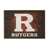 Rutgers Scarlet Knights - Rutgers R - College Wall Art #Wood Art