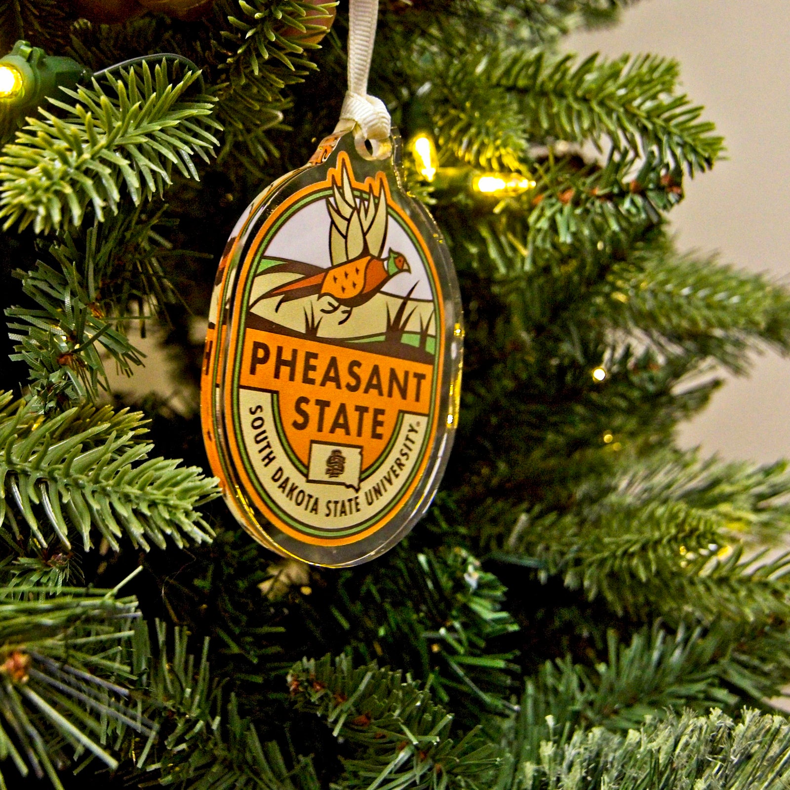 South Dakota State Jackrabbits - South Dakota State Pheasant State Ornament & Bag Tag