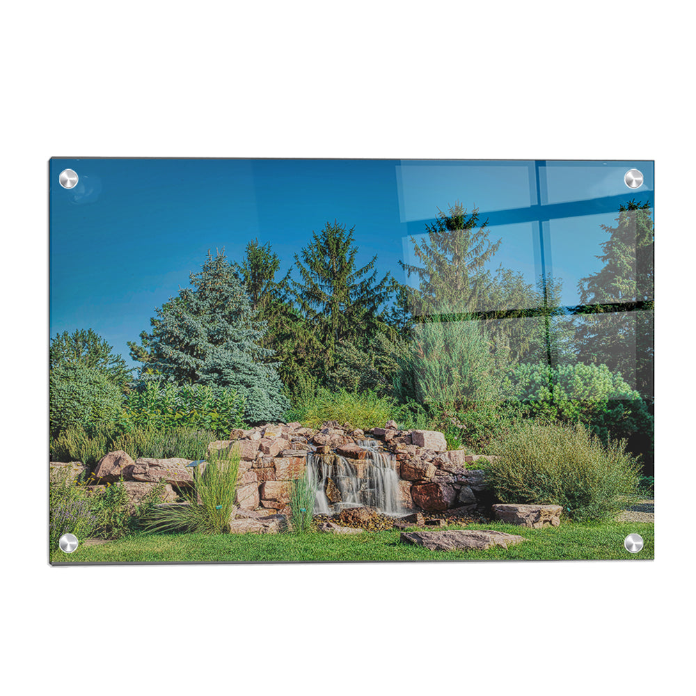 South Dakota State Jackrabbits - McCrory Gardens Waterfall - College Wall Art #Canvas