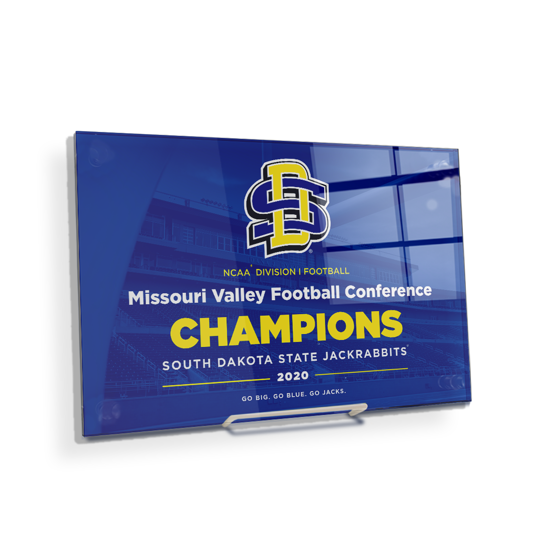 South Dakota State Jackrabbits - Missouri Valley Champion - College Wall Art #Canvas