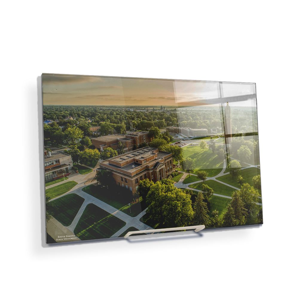 South Dakota State Jackrabbits - Sunrise Over Campus - College Wall Art #Canvas