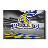 South Dakota State Jackrabbits - Jackrabbits Checkerboard End Zone - College Wall Art #Canvas