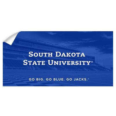 South Dakota State Jackrabbits - SDSU Go Big Go Blue Go Jacks - College Wall Art #Wall Decal