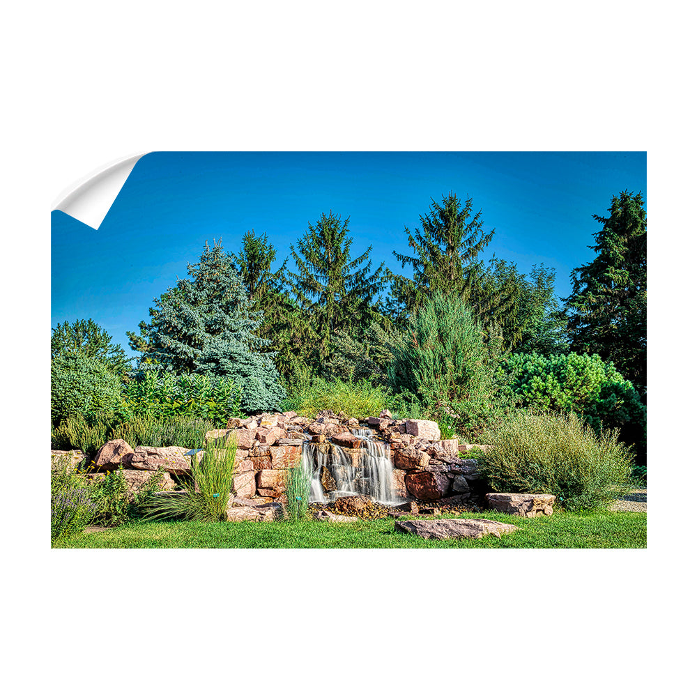 South Dakota State Jackrabbits - McCrory Gardens Waterfall - College Wall Art #Canvas