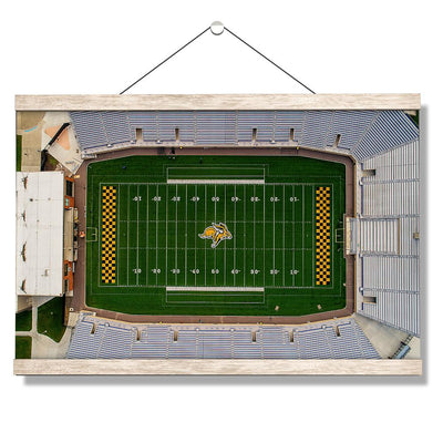 South Dakota State Jackrabbits - DJD Stadium Aerial - College Wall Art #Hanging Canvas