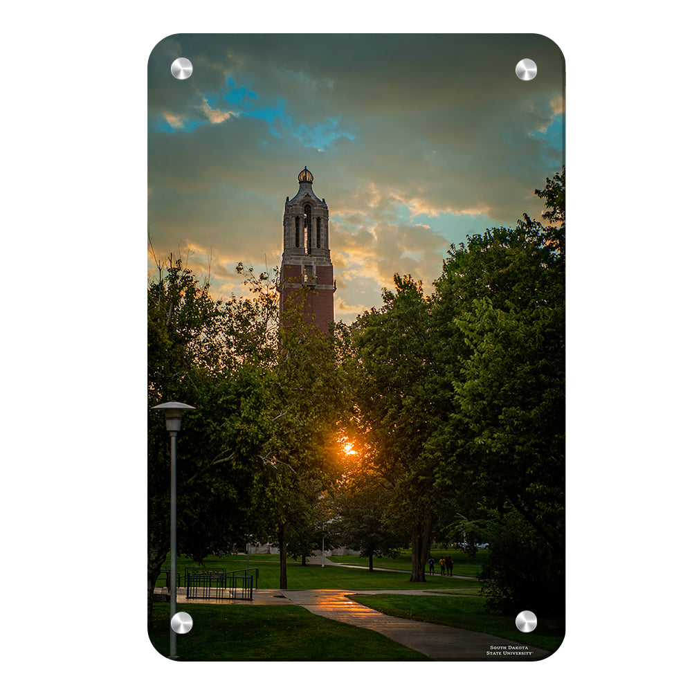 South Dakota State Jackrabbits - Coughlin Campanile Sunset - College Wall Art #Canvas