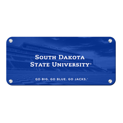 South Dakota State Jackrabbits - SDSU Go Big Go Blue Go Jacks - College Wall Art #Metal