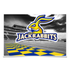South Dakota State Jackrabbits - Jackrabbits Checkerboard End Zone - College Wall Art #Poster