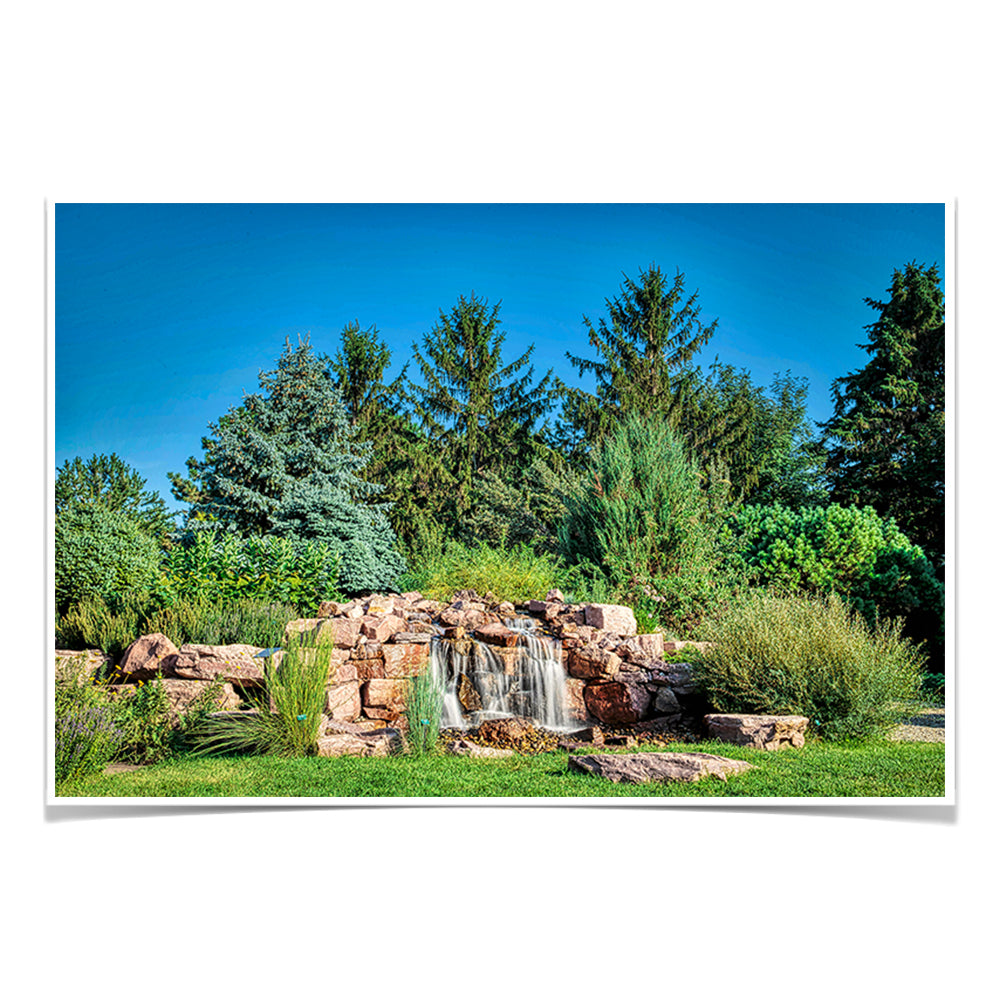 South Dakota State Jackrabbits - McCrory Gardens Waterfall - College Wall Art #Canvas