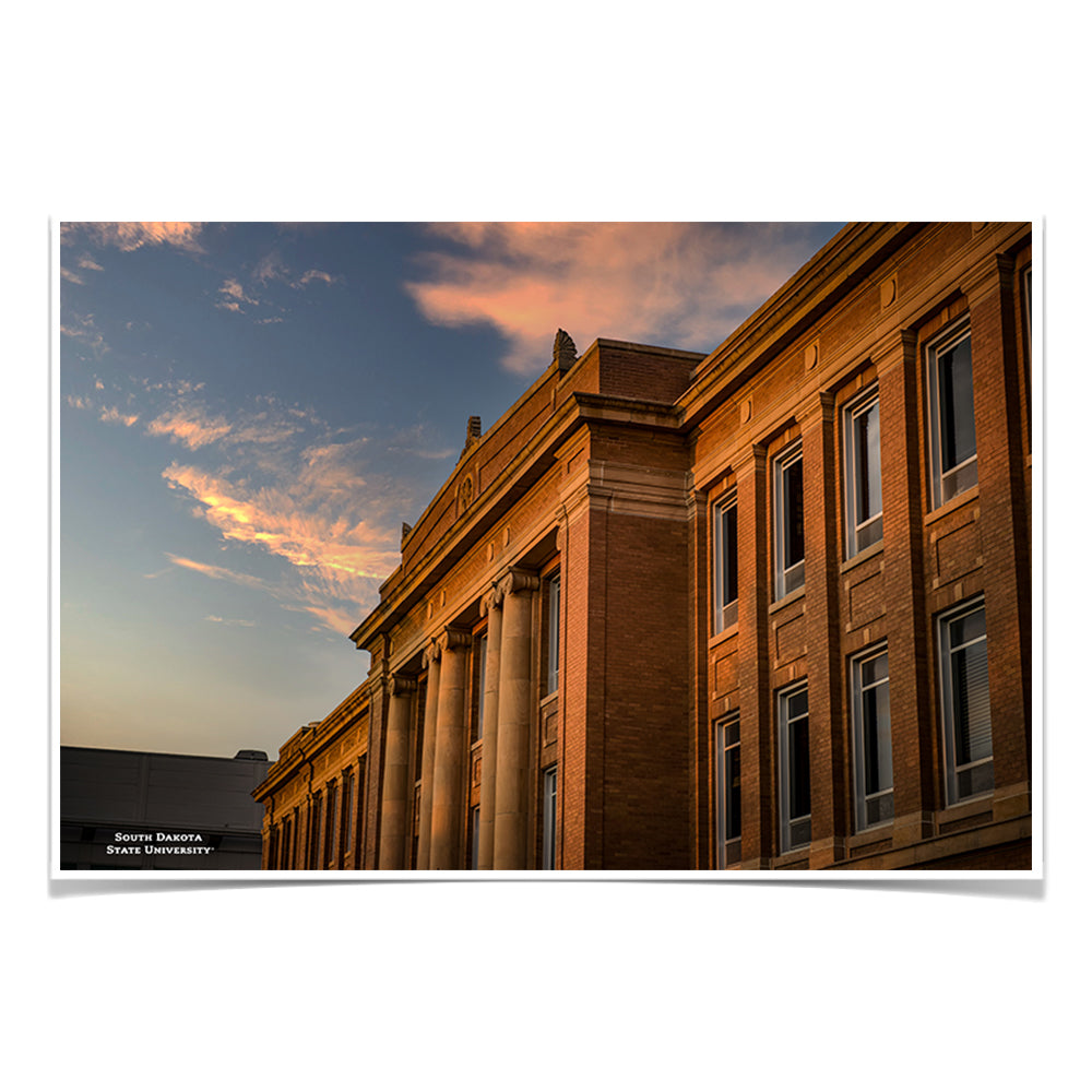 South Dakota State Jackrabbits - South Dakota State University Sunset - College Wall Art #Canvas