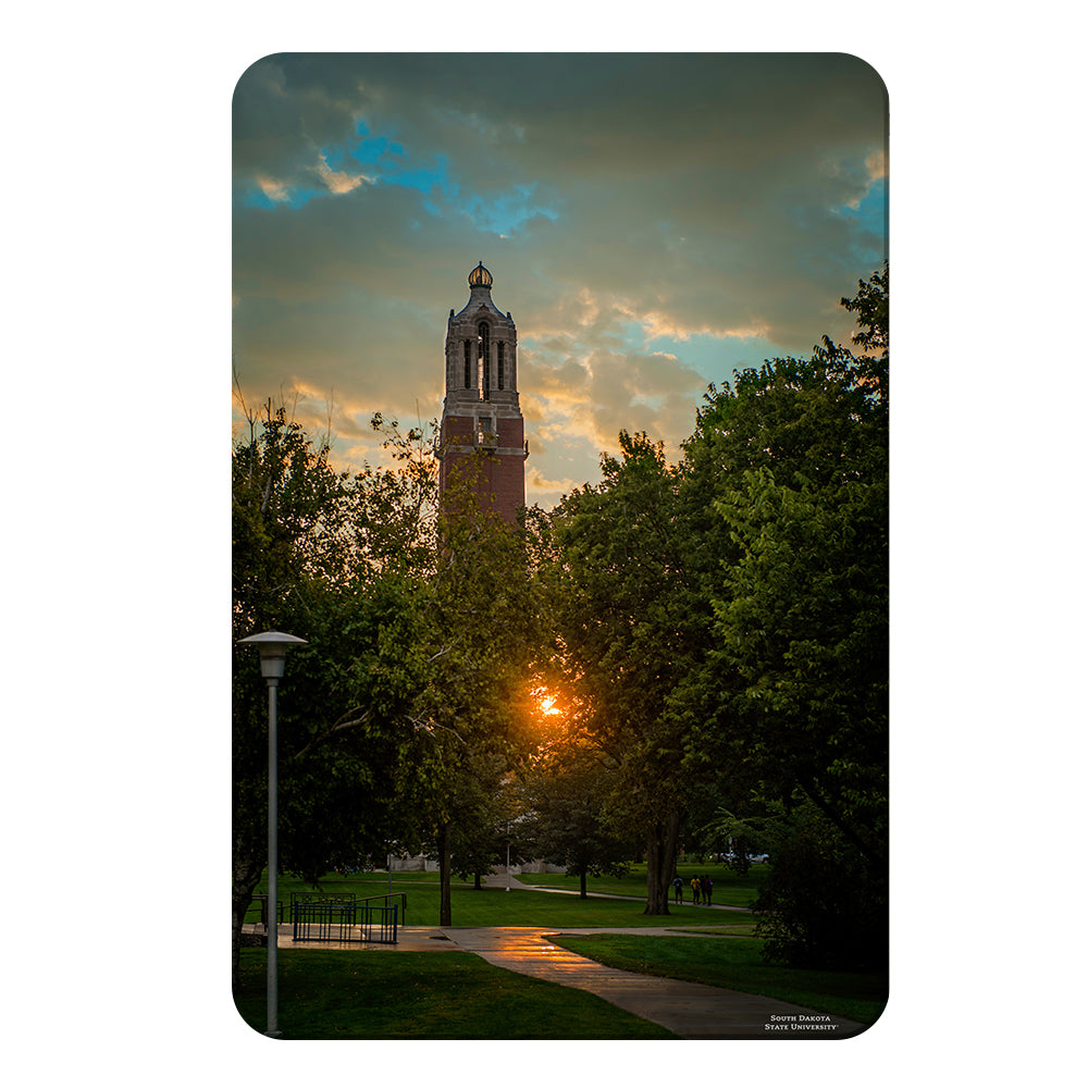 South Dakota State Jackrabbits - Coughlin Campanile Sunset - College Wall Art #Canvas