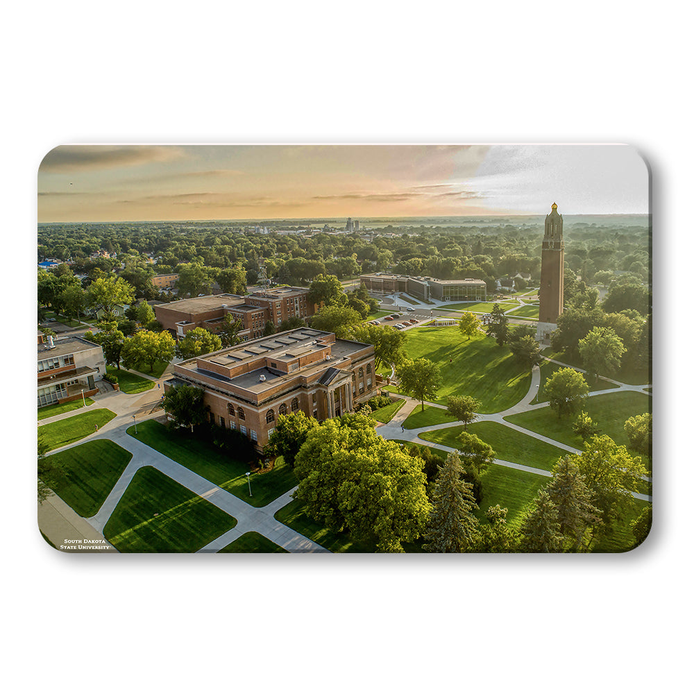 South Dakota State Jackrabbits - Sunrise Over Campus - College Wall Art #Canvas