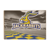 South Dakota State Jackrabbits - Jackrabbits Checkerboard End Zone - College Wall Art #Wood