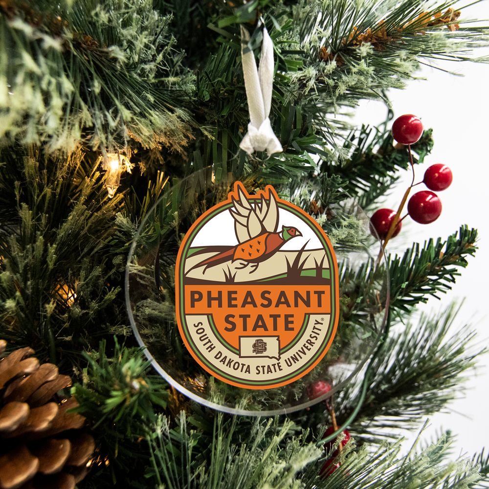 South Dakota State Jackrabbits - Pheasant State Shield Bag Tag & Ornament