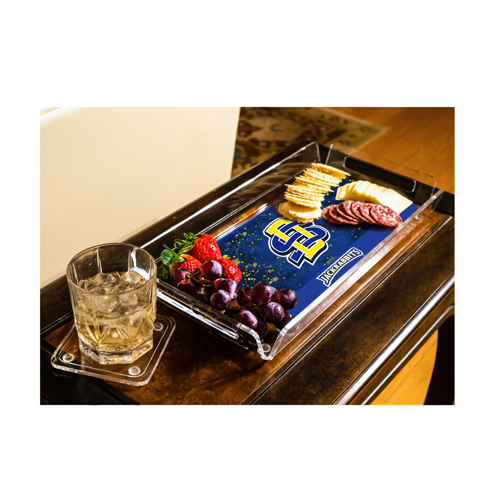 South Dakota State Jackrabbits - SDSU-Jackrabbits-Colors Decorative Serving Tray