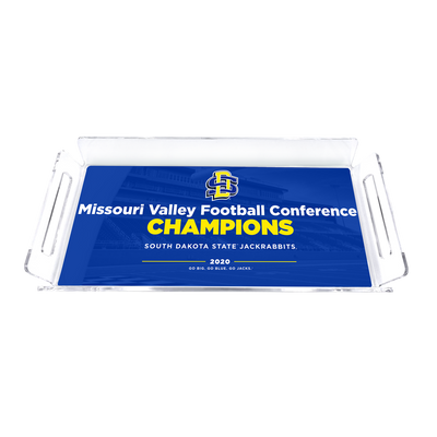 South Dakota State Jackrabbits - Missouri Valley Champions Decorative Serving Tray