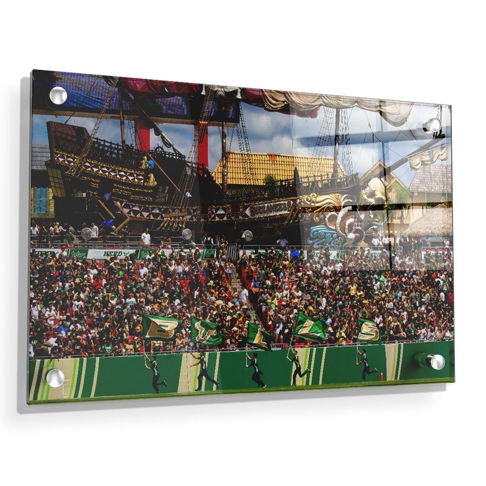 USF Bulls - Bulls in RayJay - College Wall  Art #Canvas