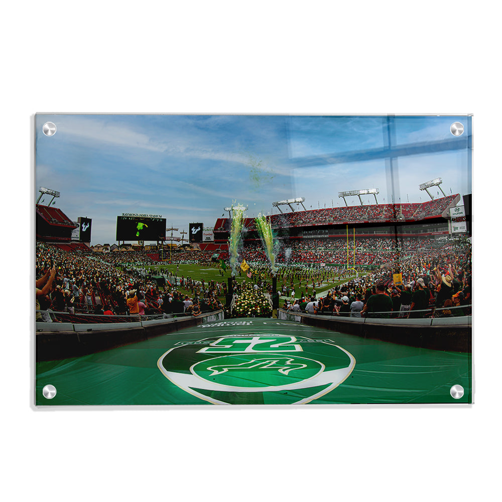 USF Bulls - Enter USF Bulls 25th Football Anniversary - College Wall Art #Canvas