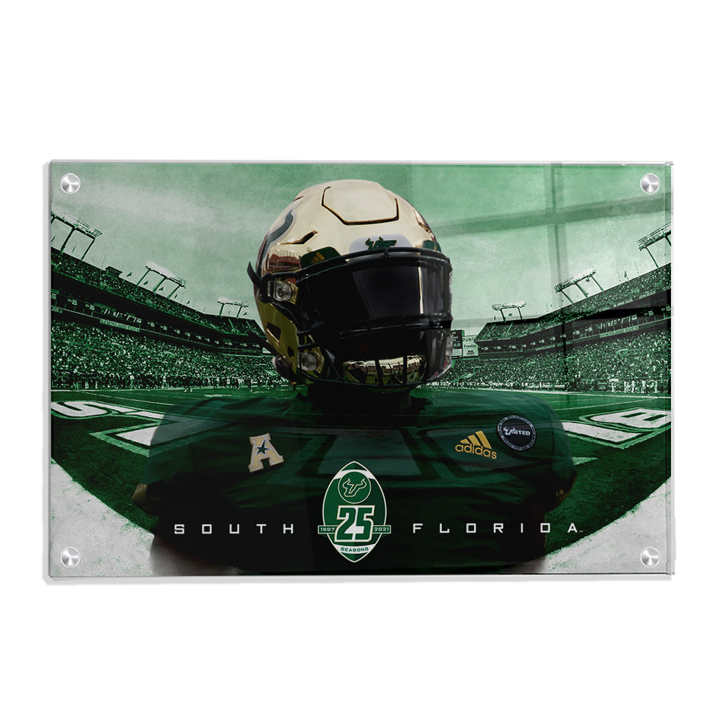 USF Bulls - South Florida 25 Years - College Wall Art #Canvas