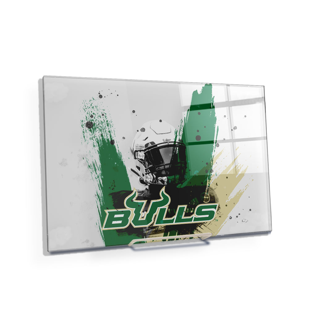 USF Bulls - Bulls Paint - College Wall Art #Canvas