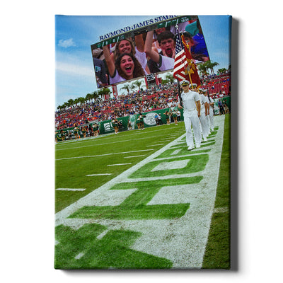 USF Bulls - Enter Stars and Stripes - College Wall Art #Canvas
