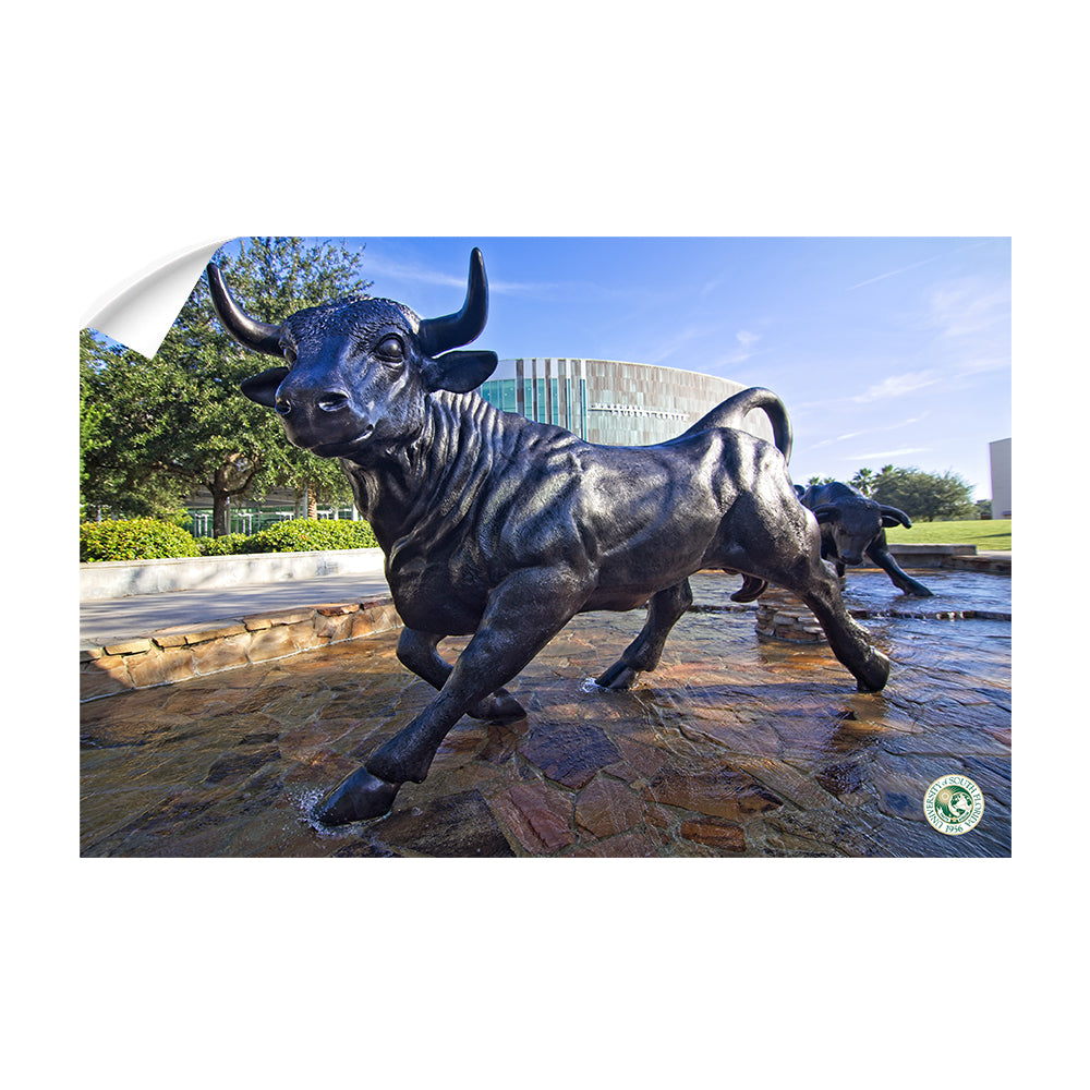 USF Bulls -Mashal Student Center - College Wall Art #Canvas 