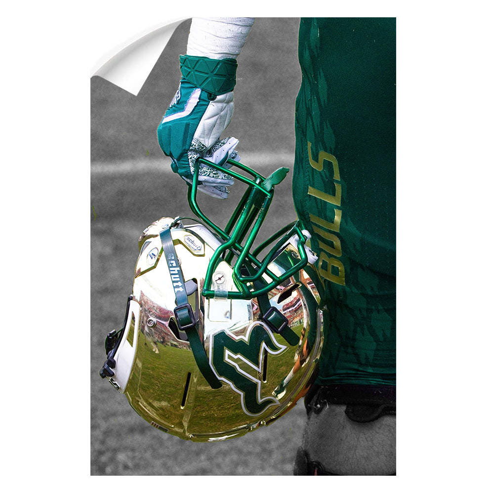 battle football helmet Softshell keeping you cool and focused during intense activities USF Bulls - South Florida