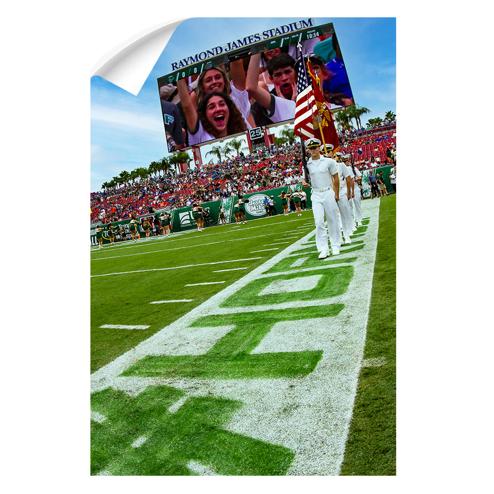 USF Bulls - Enter Stars and Stripes - College Wall Art #Canvas