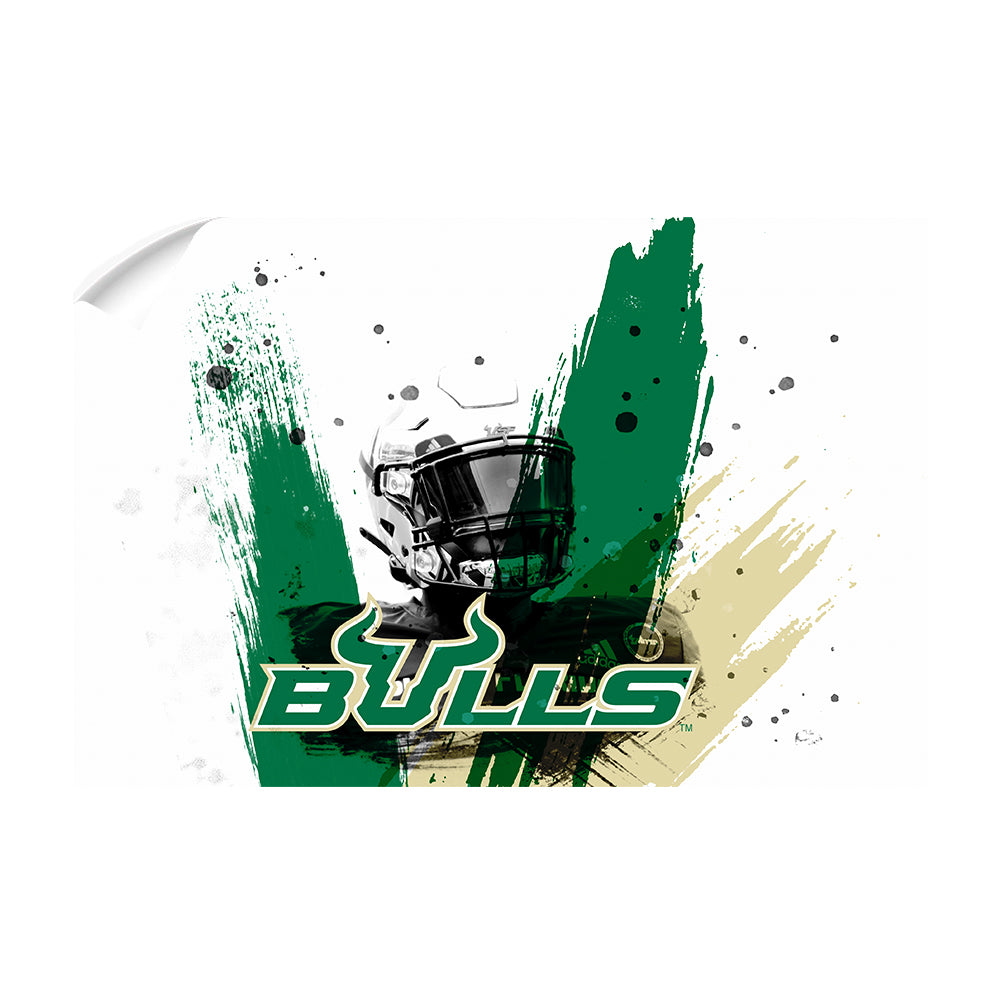 USF Bulls - Bulls Paint - College Wall Art #Canvas