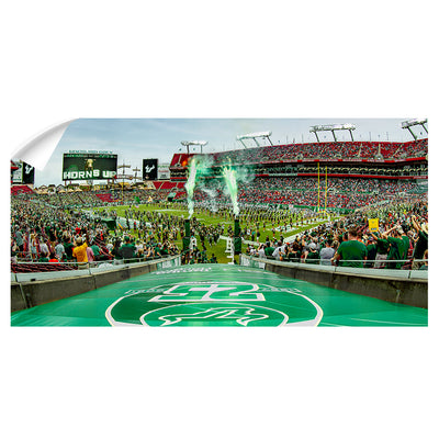 USF Bulls - Horns Up Grand Entrance Panoramic - College Wall Art #Wall Decal