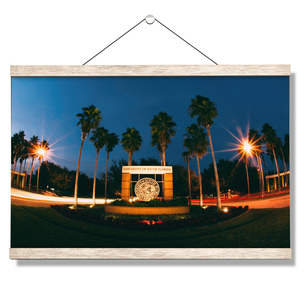 USF Bulls - USF Night Entrance - College Wall Art #Canvas