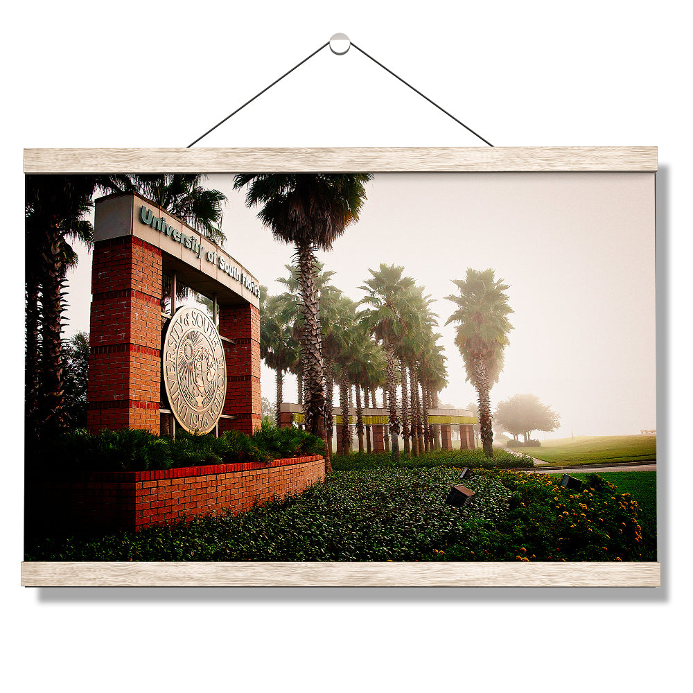 USF Bulls - USF Misty Morning - College Wall Art #Canvas