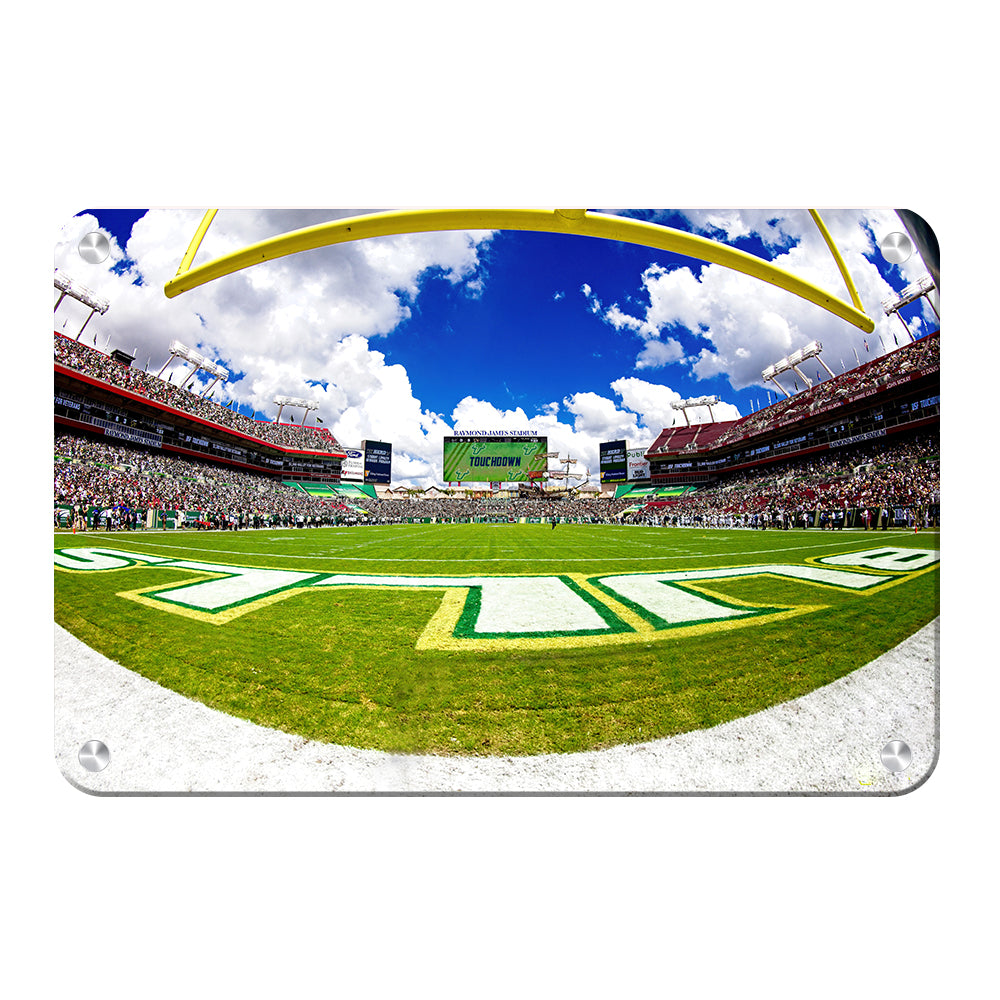 USF Bulls - Bulls End Zone Touchdown - College Wall Art #Canvas