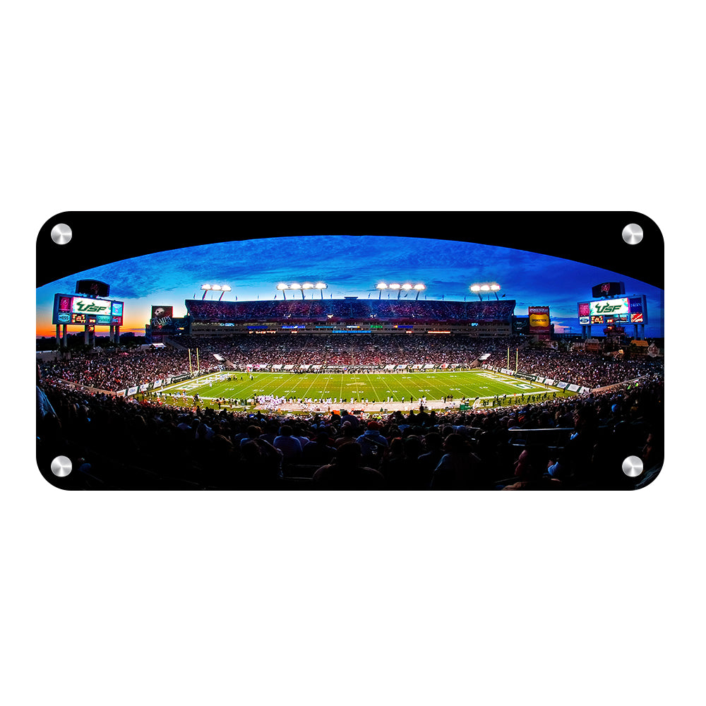 USF Bulls - Hurricanes vs Bulls Pano - College Wall Art #Canvas