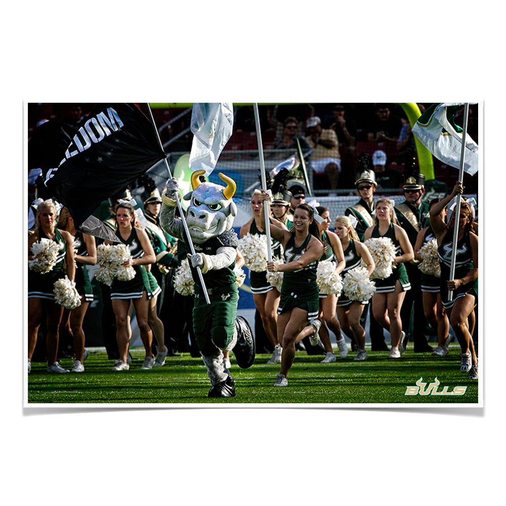 USF Bulls - Freedom -College Wall Art #Canvas